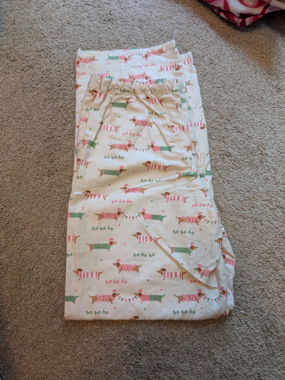 Women's NEW Holiday Dachshund Print Pajama Pants